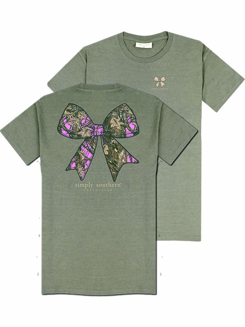 Camo Bow Simply Southern Short Sleeve T-Shirt