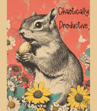 Chaotically Productive Graphic Tee - Indigo Blue Preorder
