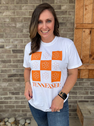 Checkered Floral TN Graphic Tee *TN COLLECTION*