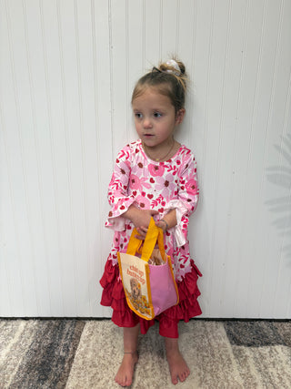 Cherry Poppy Maxi Girls Dress by Clover Cottage