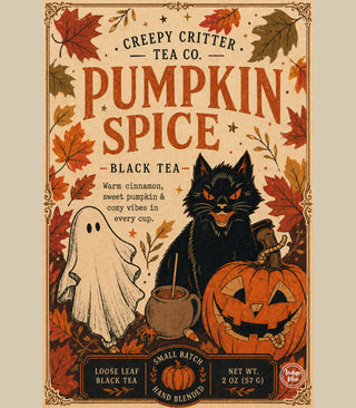 Creepy Critter Tea Co. Graphic Tee | Blue Indigo | HALLOWEEN PREORDER