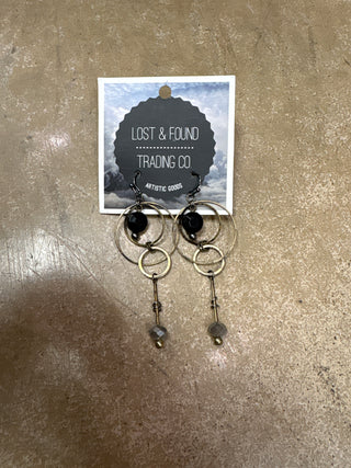 Multiple Hoop Beaded Earrings by Lost & Found