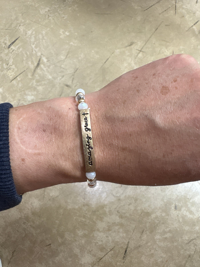 White Crystal Amazing Grace Bracelet