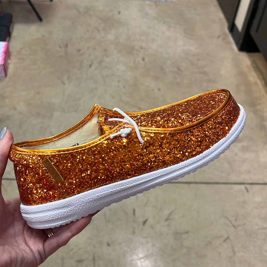 20437- Orange Glitter Kayak by Corkys