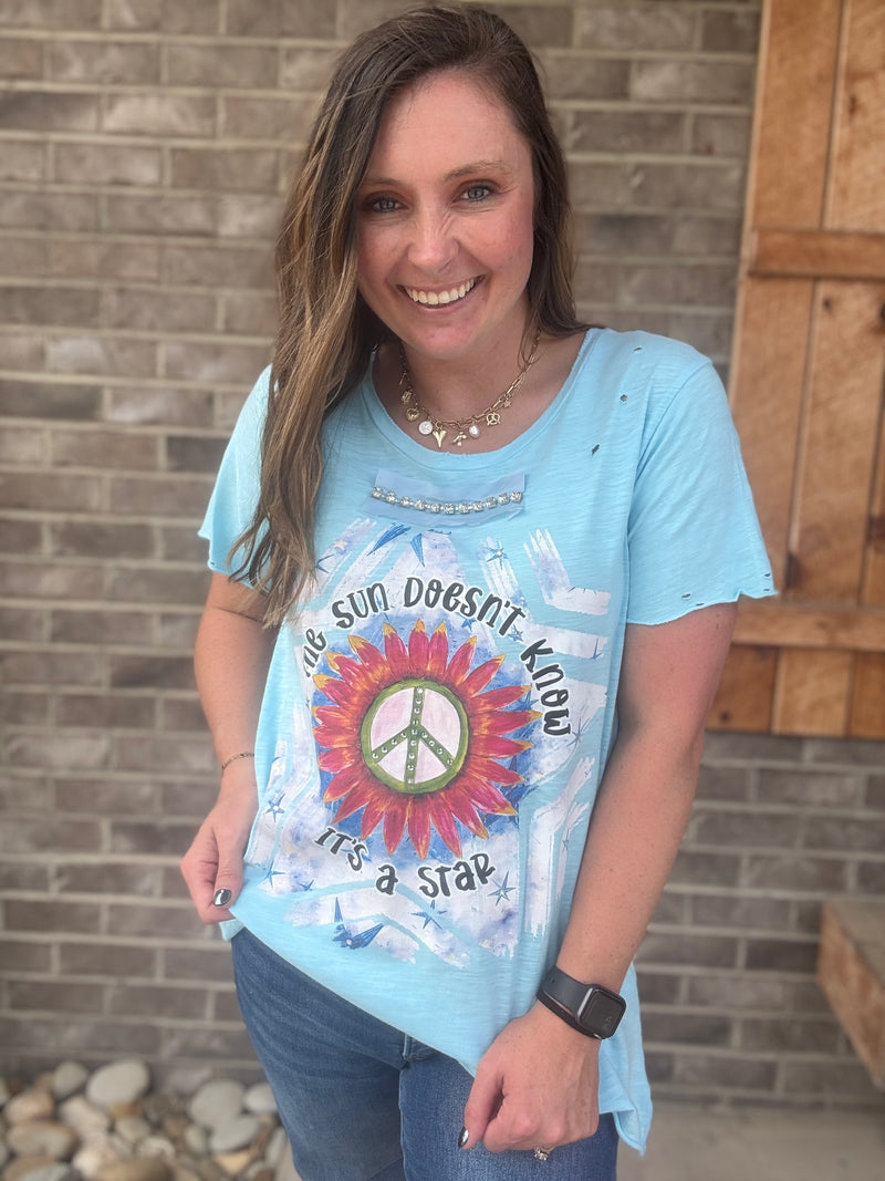 The Sun Doesn’t Know Its A Star Rare Bird Bling Tee