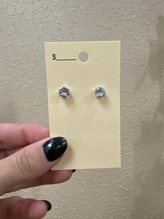 3355- Look A Like Diamond Stud Earrings