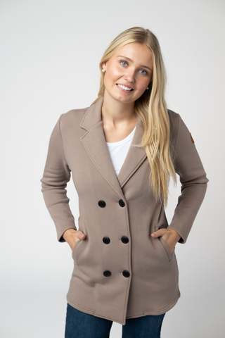 09.09 EN ROUTE Scarlett Sweater Jacket - Mocha
