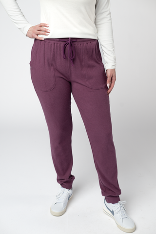 09.09 EN ROUTE Corrine Joggers - Plum