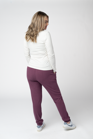 09.09 EN ROUTE Corrine Joggers - Plum