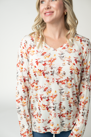 09.09 EN ROUTE Larissa Long Sleeve - Autumn Watercolor