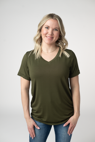 IN STOCK Sophie Top - Dark Olive