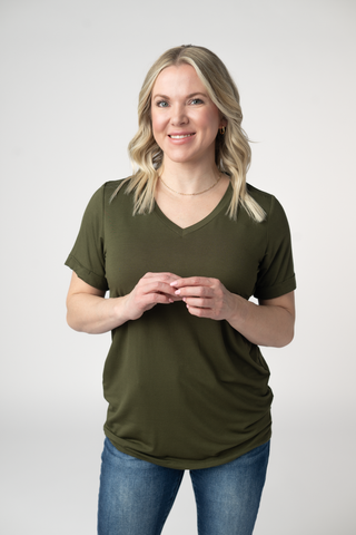 IN STOCK Sophie Top - Dark Olive