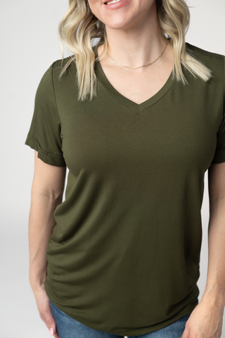 IN STOCK Sophie Top - Dark Olive