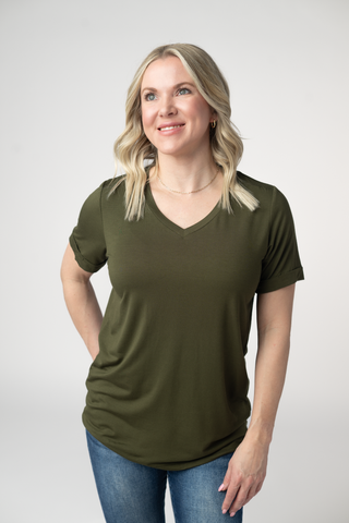 IN STOCK Sophie Top - Dark Olive