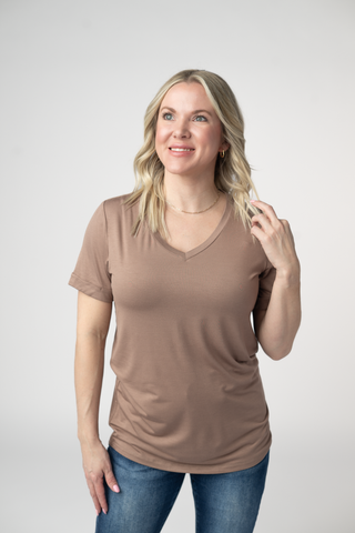IN STOCK Sophie Top - Mocha