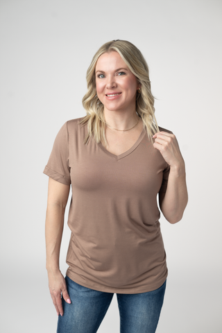 IN STOCK Sophie Top - Mocha