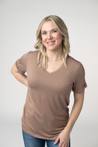 IN STOCK Sophie Top - Mocha