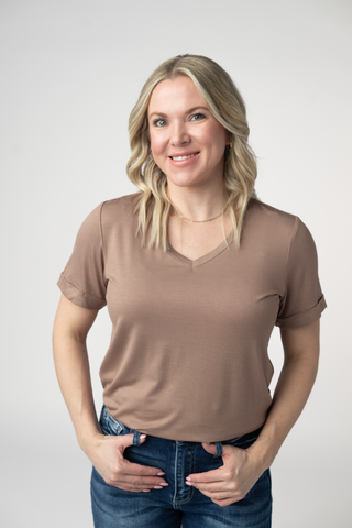IN STOCK Sophie Top - Mocha