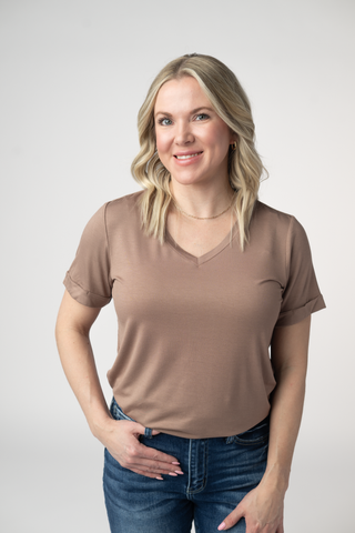 IN STOCK Sophie Top - Mocha