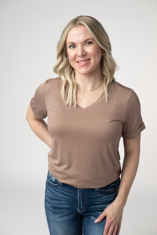 IN STOCK Sophie Top - Mocha