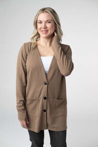 IN STOCK Cori Cardigan - Mocha