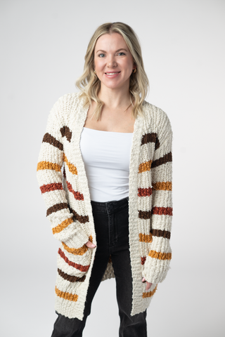 IN STOCK Fall Striped Cardigan