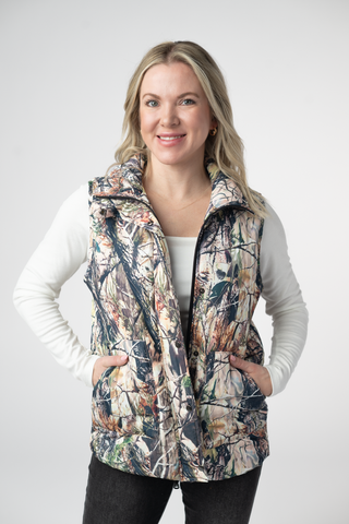 IN STOCK Remy Zip Up Vest - Dark Camo