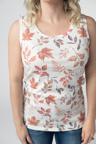 IN STOCK Ava Tank - Harvest Leaves