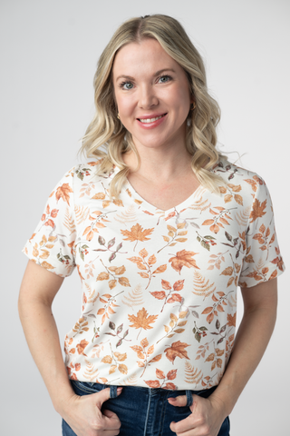 IN STOCK Sophie Top - Autumn Leaves