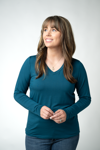 IN STOCK Larissa Long Sleeve - Teal