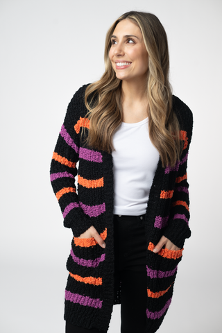 IN STOCK Halloween Striped Cardigan
