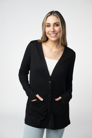08.21 EN ROUTE Cori Cardigan - Black