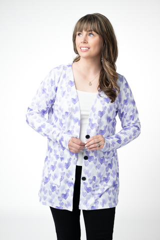 PREBOOK Cori Cardigan - Lavender Hearts
