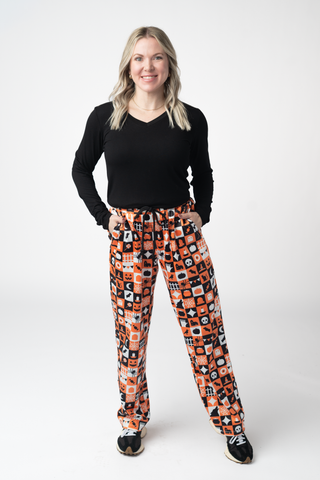 IN STOCK Lounge Pants - Trick-Or-Treat Checkered