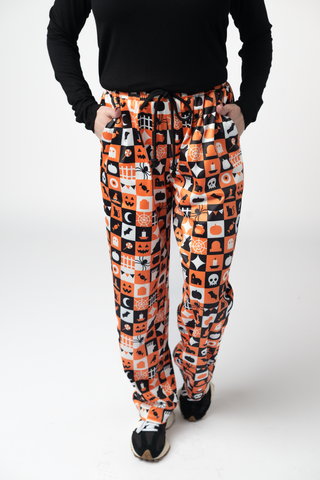 IN STOCK Lounge Pants - Trick-Or-Treat Checkered