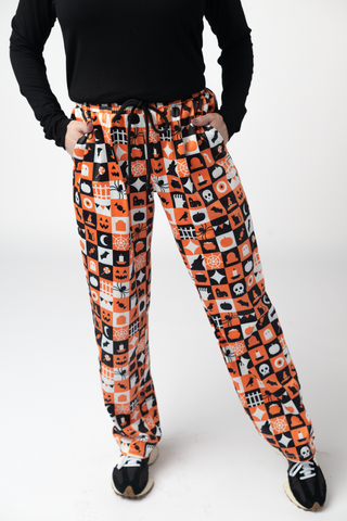 IN STOCK Lounge Pants - Trick-Or-Treat Checkered