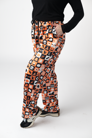 IN STOCK Lounge Pants - Trick-Or-Treat Checkered