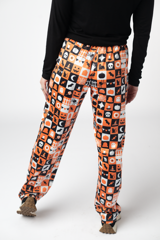 IN STOCK Lounge Pants - Trick-Or-Treat Checkered