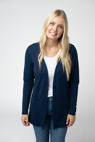 08.21 EN ROUTE Cori Cardigan - Navy