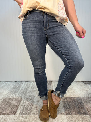 Dark Wash High Rise Skinny Jeans by Judy Blue
