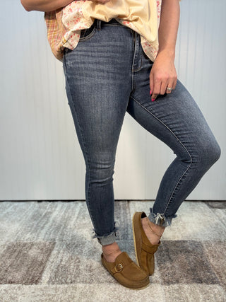 Dark Wash High Rise Skinny Jeans by Judy Blue