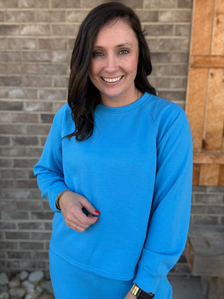 Deep Sky Scuba Crewneck Pullover & Pants Set by Zenana