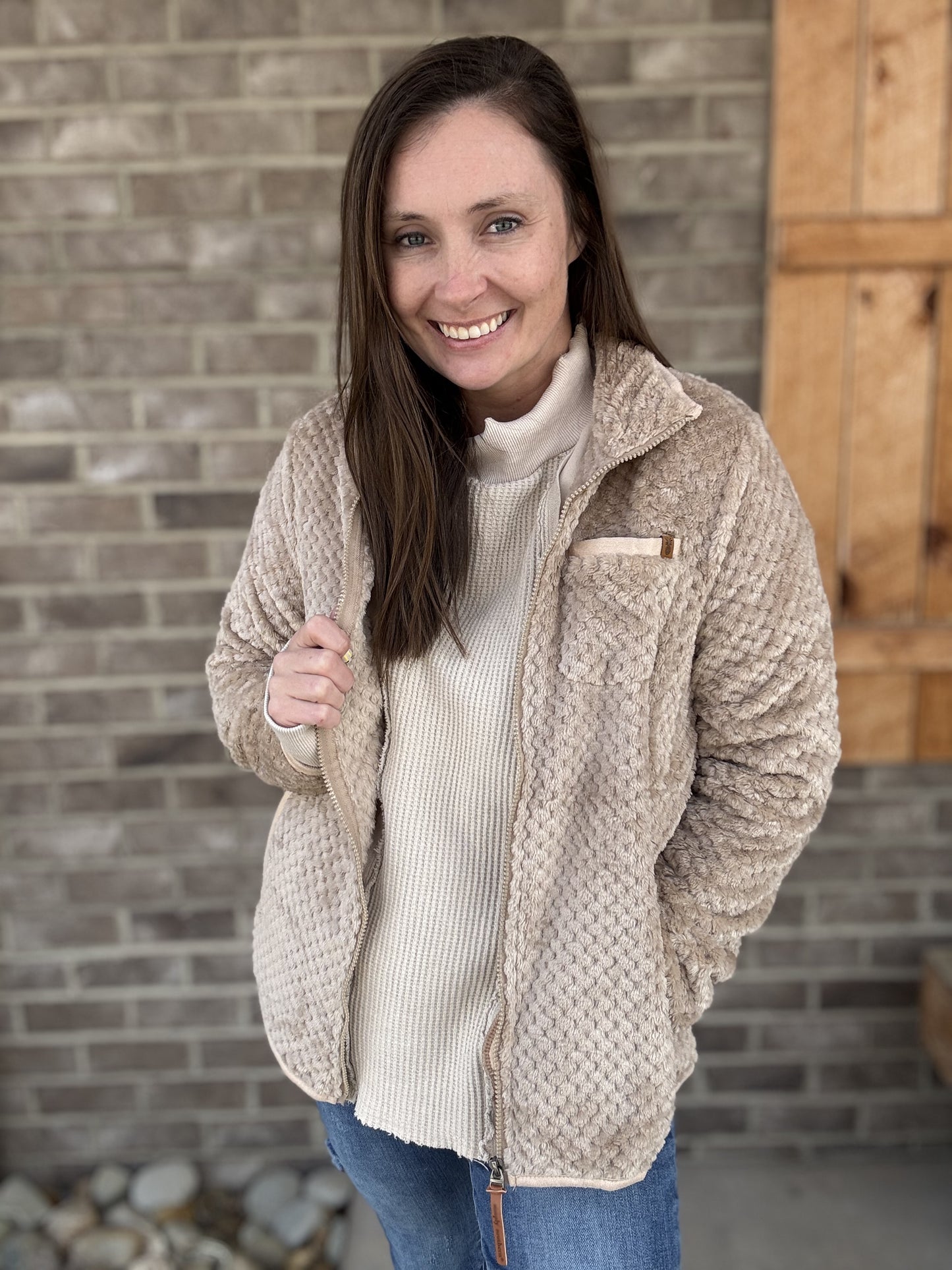 2755- Desert Simply Soft Zip Up Jacket by Simply Southern