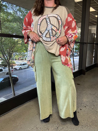 Sage Boho Wide Leg Pants | EASEL ATLANTA