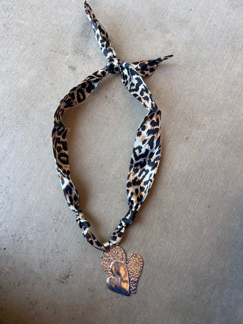 Wild Heart Scarf Necklace