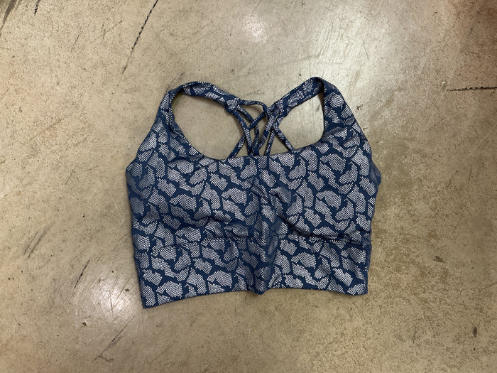 Vintage Denim and Silver Sports Bra DOORBUSTER FINAL SALE * BIN #15