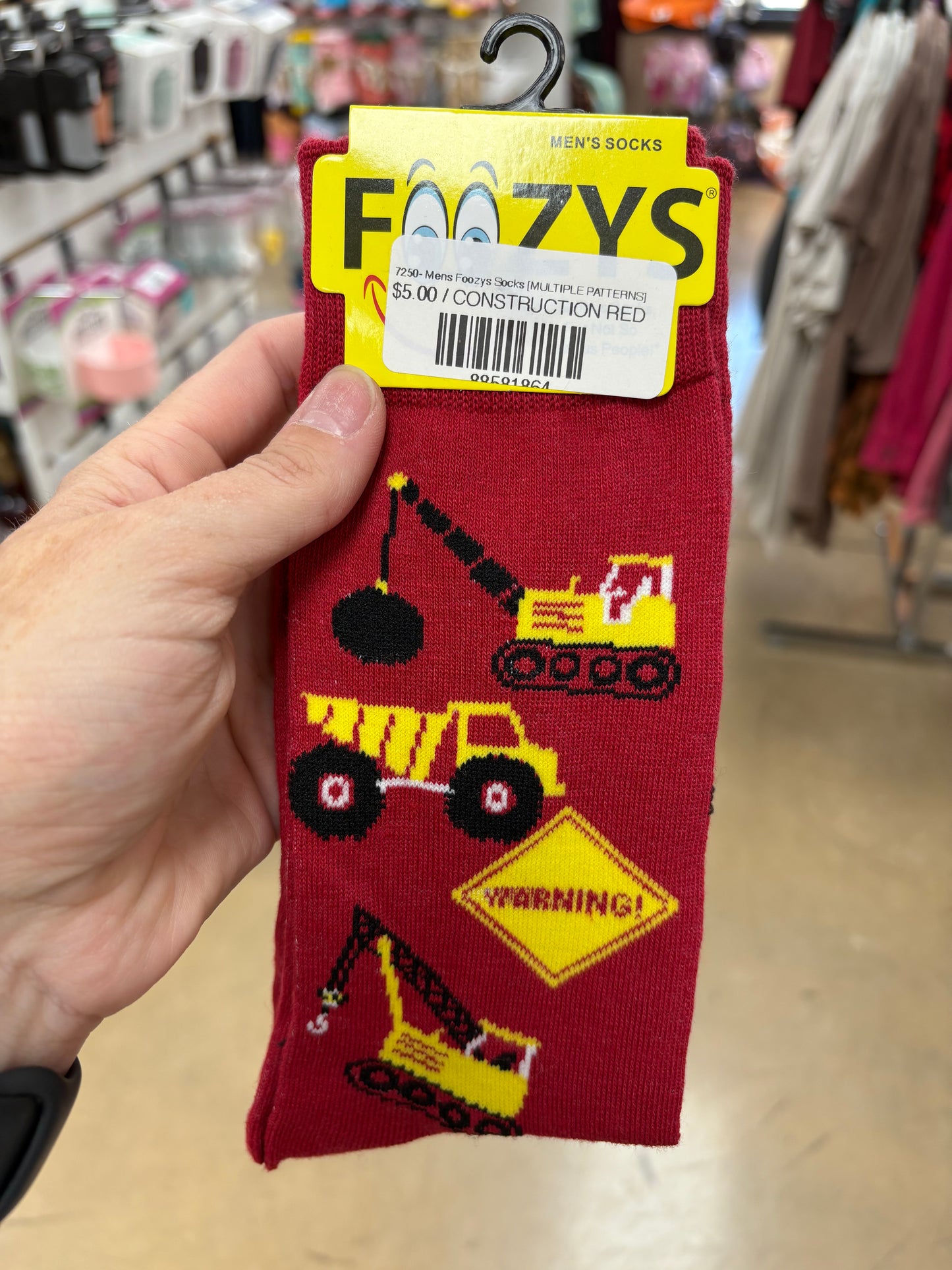 7250- Mens Foozys Socks [MULTIPLE PATTERNS]