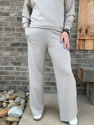 Scuba Cuffed Crewneck Pullover & Pants Set by Zenana *MULTIPLE COLORS*