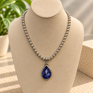 BAHAR XL BEADED PENDANT NECKLACE LIVEBOX  | RACHEL MARIE DESIGNS PREORDER