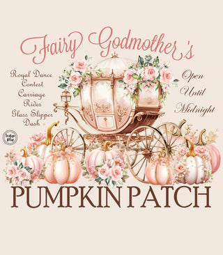 Fairy Godmother's Pumpkin Patch Graphic Tee - Indigo Blue Preorder